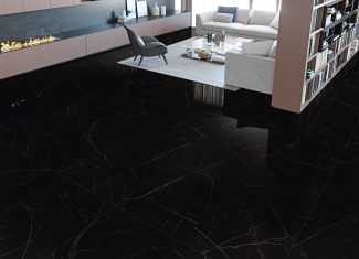 Carrelage effet marbre noir 59×119 – Nero Ardi