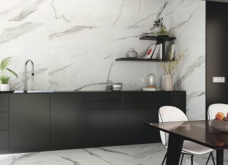 Carrelage effet marbre blanc poli 60×120 – Patmos