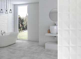 Carrelage intérieur effet béton ciment en relief 36×80 – Sandra