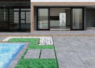 Carrelage extérieur effet pierre 60,5×60,5 – Grain stone pearl