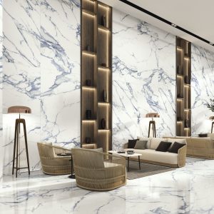 Carrelage intérieur effet marbre coloré Lyon