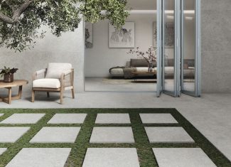 Carrelage extérieur effet pierre 60×120 – Brunswich Acero