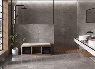 Carrelage intérieur effet pierre 60×120 – Bután Marengo