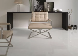 Carrelage intérieur effet pierre 90×90 – Bután Perla