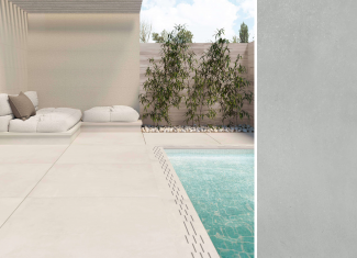 Carrelage extérieur effet pierre 61×61 – Elder Grey