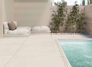 Carrelage extérieur effet pierre 61×61 – Elder Taupe