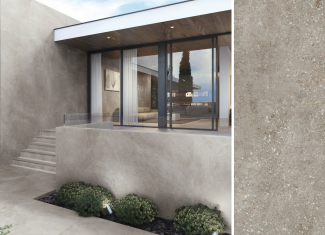 Carrelage extérieur effet pierre 60×60 – Habitat Taupe