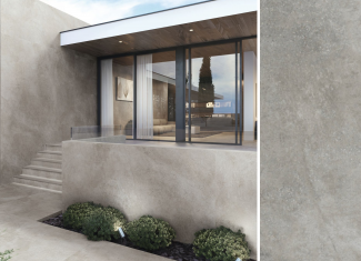 Carrelage extérieur effet pierre 260×120 – Habitat Grey