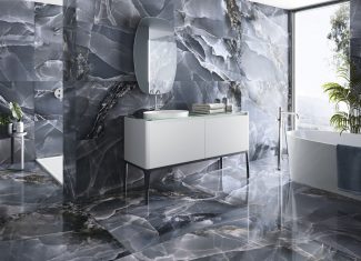 Carrelage intérieur effet marbre coloré 60×120 – Onyx Bleu