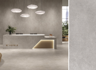 Carrelage extérieur effet pierre 120×120 – Asphalt Fume