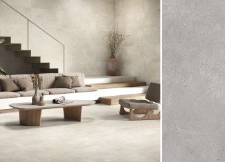 Carrelage extérieur effet pierre 60×120 – Asphalt Fume Réctifié