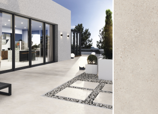 Carrelage extérieur effet pierre 80×80 – Asphalt Grit
