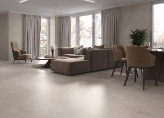 Carrelage extérieur effet pierre 60×120 – Asphalt Mud