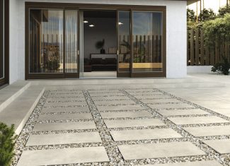 Carrelage extérieur effet béton ciment 60×120 – Arkety Sand