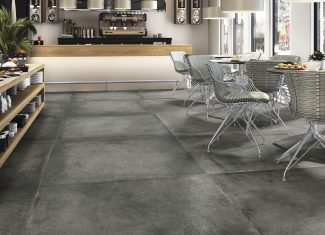 Carrelage extérieur effet béton ciment 120×120 – Grafton Anthracite