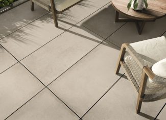 Carrelage extérieur effet béton ciment 60×120 – Grafton Ivory