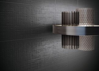 Carrelage intérieur en relief noir – Clinker 33,3×100