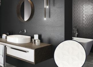 Faïence en relief blanc – Clinker 40×120