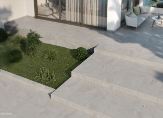 Carrelage extérieur effet pierre 60,5×60,5 – Halley Light