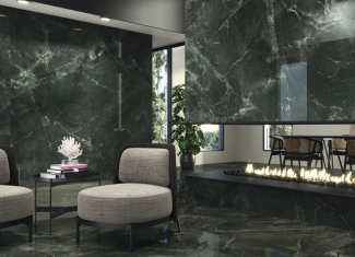 Carrelage intérieur effet marbre vert – Manaos 60×120