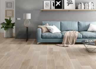 Carrelage intérieur effet parquet taupe – Medina Taupe 20×120
