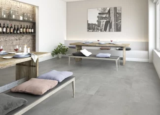 Carrelage intérieur effet béton & ciment 45×45 – Southrock Gris