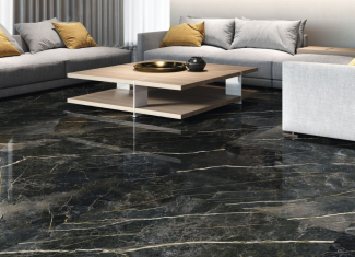 Carrelage intérieur effet marbre noir – Wacom 120×120