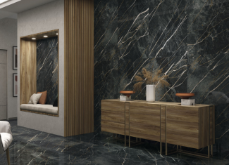 Carrelage intérieur effet marbre noir – Wacom 80×160