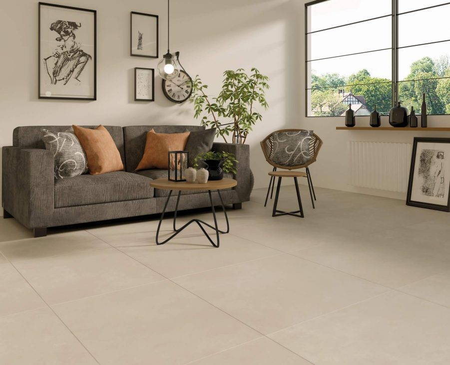 BSM Carrelage - Carrelage intérieur effet pierre 90x90 - Ziro Crema ...