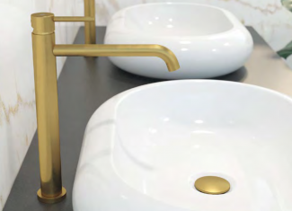 Mitigeurs lavabo haut monocommande Or – Sirio