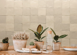 Carrelage intérieur effet pierre 10×10 – Manara Clay Beige