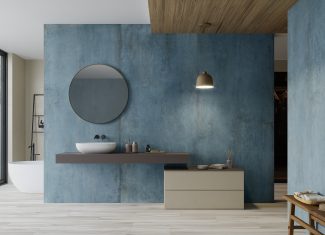 Carrelage intérieur & extérieur effet béton ciment 120×280 – Polin Aluminio