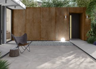 Carrelage intérieur & extérieur effet béton ciment 120×280 – Polin Corten