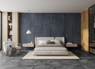 Carrelage intérieur & extérieur effet béton ciment 120×280 – Polin Ferro