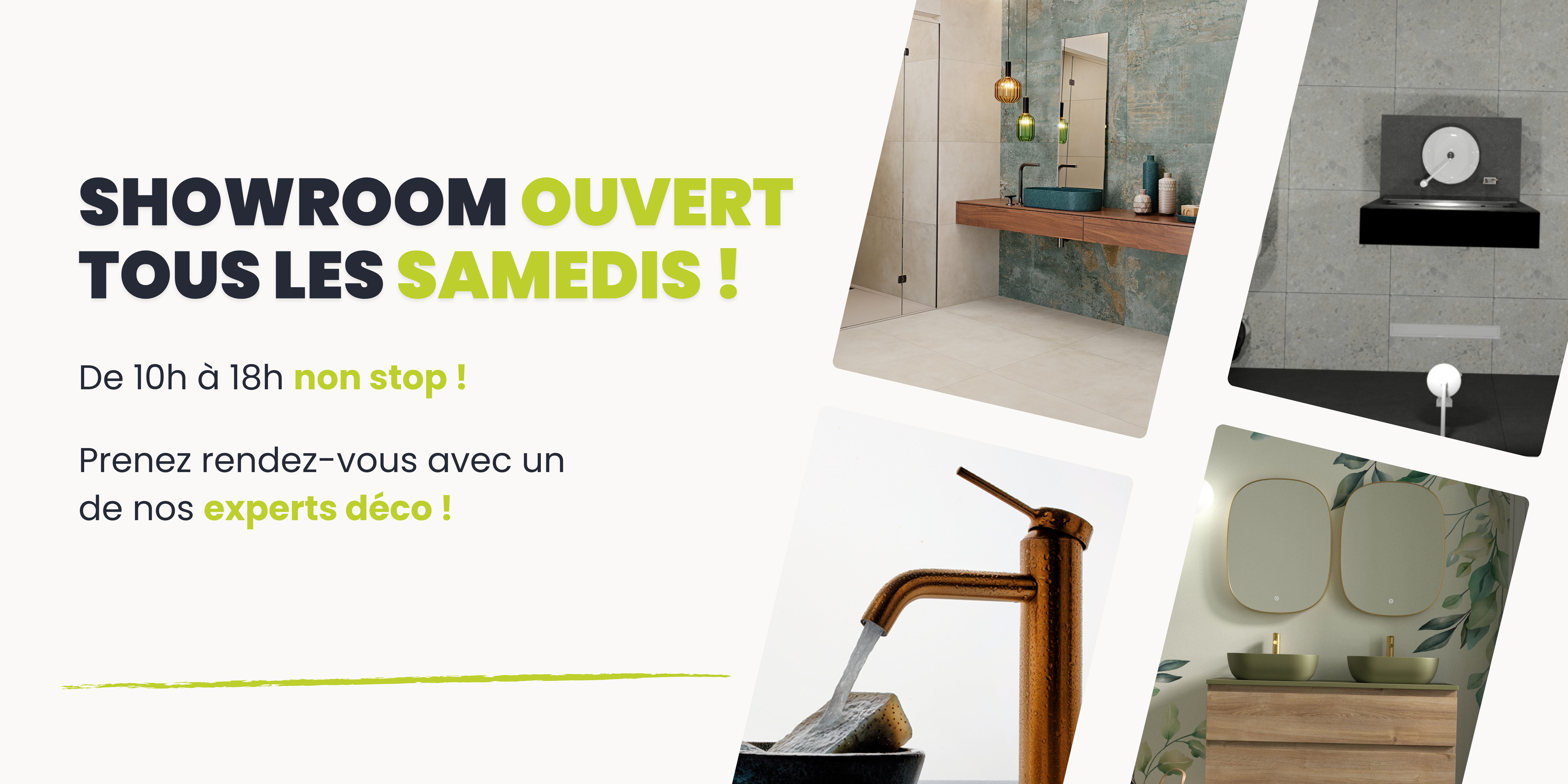 Ouverture showroom samedi