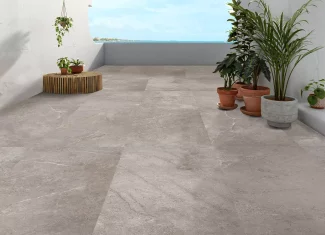 Carrelage extérieur effet travertin 60×60 – Montblanc Perla