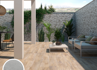 Carrelage extérieur effet parquet 23×120 – Trunk Dec Grey