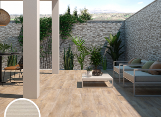 Carrelage extérieur effet parquet 23×120 – Trunk Dec Haya