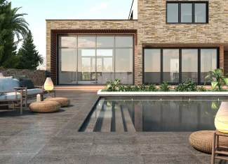 Carrelage extérieur effet pierre 29,5×60 – Lava