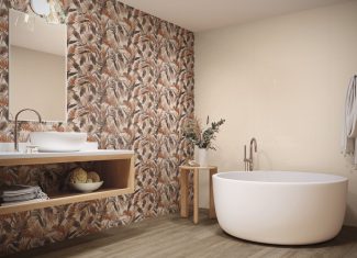 Carrelage intérieur graphique 30×90 – Bouquet Montmartre Sable