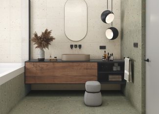 Carrelage intérieur effet Terrazzo 20×20 – Croccante Menta