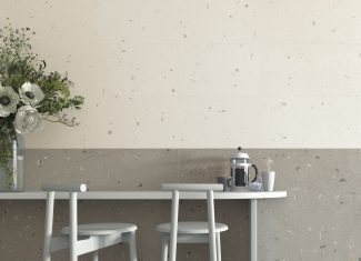 Carrelage intérieur effet Terrazzo 20×20 – Croccante Sesamo