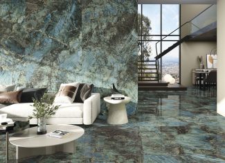 Carrelage intérieur effet marbre vert poli 120×120 – Lemurian