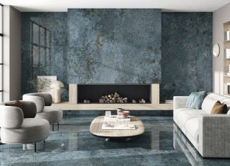 Carrelage intérieur effet pierre bleue poli 60×120 – Bora Bora