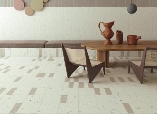 Carrelage intérieur effet Terrazzo 20×20 – Croccante Granola Avellana