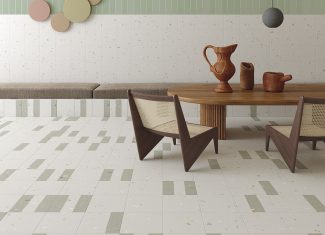 Carrelage intérieur effet Terrazzo 20×20 – Croccante Granola Menta