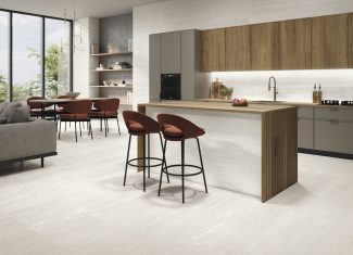 Carrelage intérieur effet pierre mat 120×120 – Venice Bianco