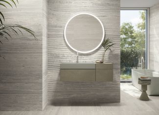 Carrelage intérieur effet pierre mat 30×90 – Drip Venice Grigio