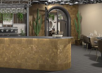 Carrelage metal 20×20 Décor Gold – Metal Tiles