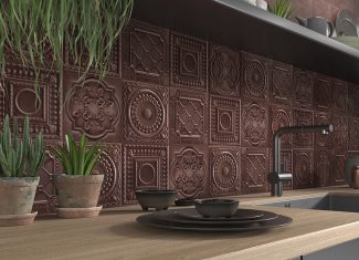 Carrelage metal 20×20 Relief Cooper – Metal Tiles